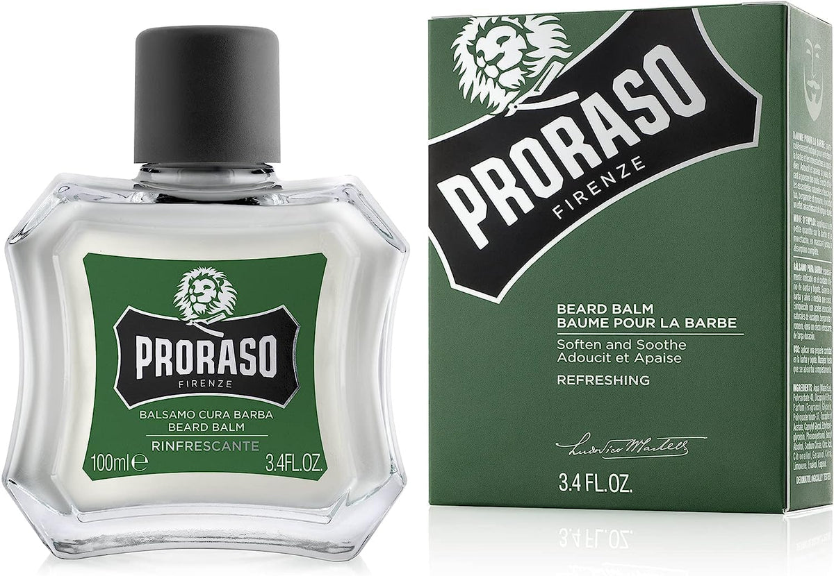 Proraso - Refreshing Green Beard Care Trio Bundle (Shampoo, Oil & Balm) – Proraso Refreshing Beard Balm Green 100ml (detail)