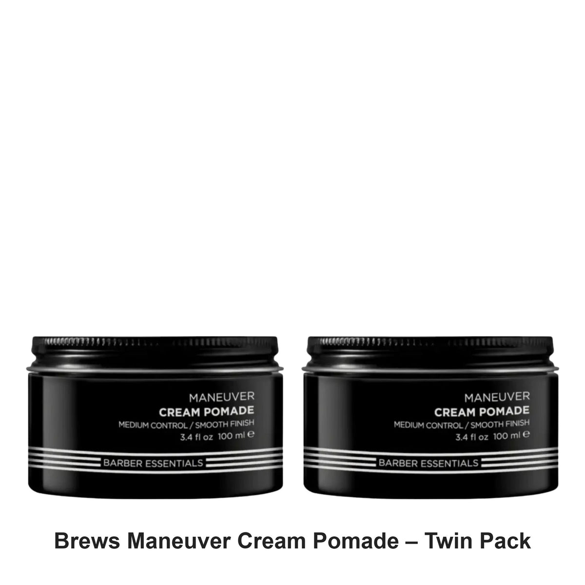 Redken - Brews Maneuver Cream Pomade – Twin Pack (2 x 100ml) – bundle contents: 2 x Redken - Brews Maneuver Cream Pomade 100ml