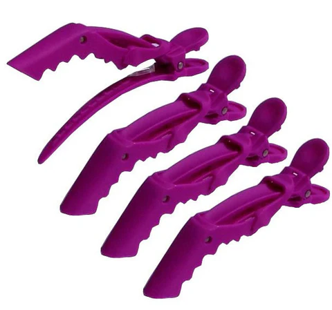 Salon Concept - Mega-Grip Crocodile Clips Purple 6pk – product image 2