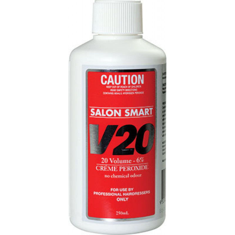 Salon Smart - Creme Peroxide Developer 20 Vol 6% 250ml – front of pack/product