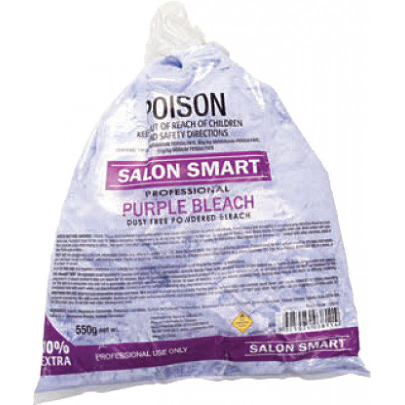 Salon Smart - Original Dust Free Bleach Purple 500g Resealable – front of pack/product