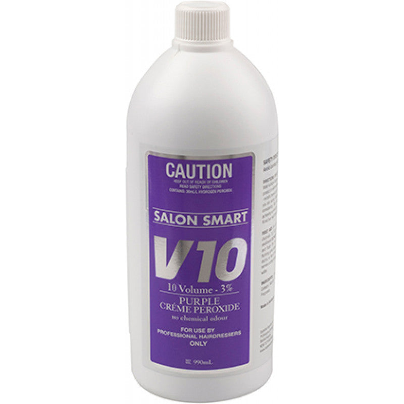 Salon Smart - Purple Creme Peroxide Developer 10 Vol 3% 1L – front of pack/product