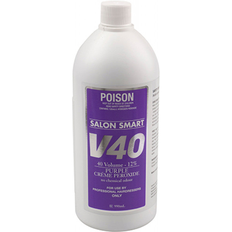 Salon Smart - Purple Creme Peroxide Developer 40 Vol 12% 1L – front of pack/product