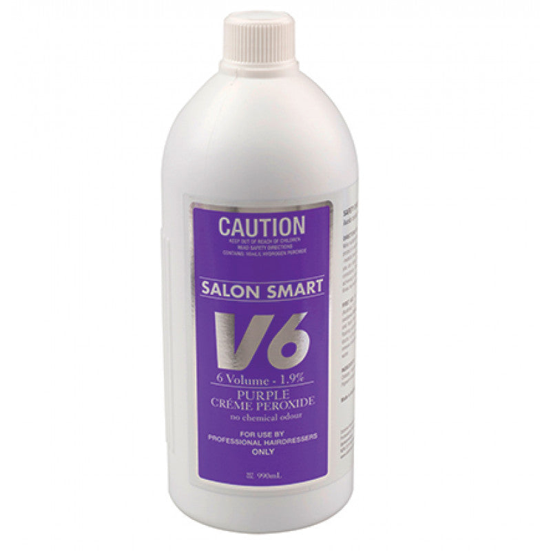 Salon Smart - Purple Creme Peroxide Developer 6 Vol 1L – front of pack/product