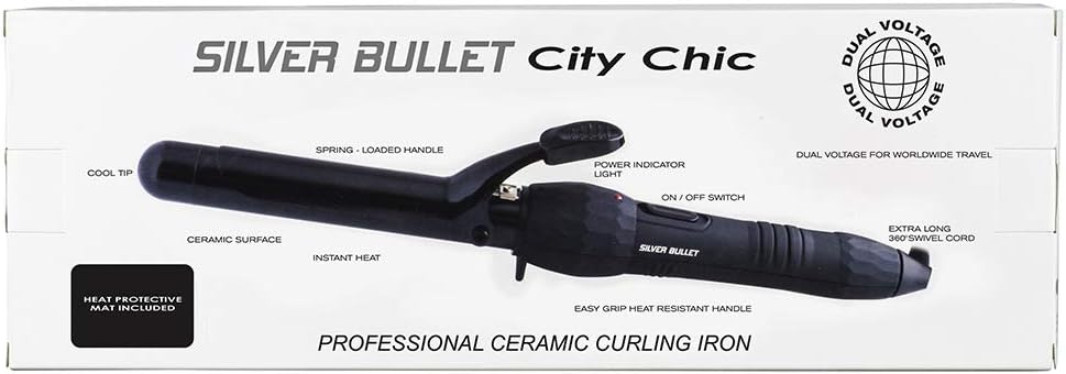 Silver Bullet City Chic Curl Iron Black 25mm - image 3