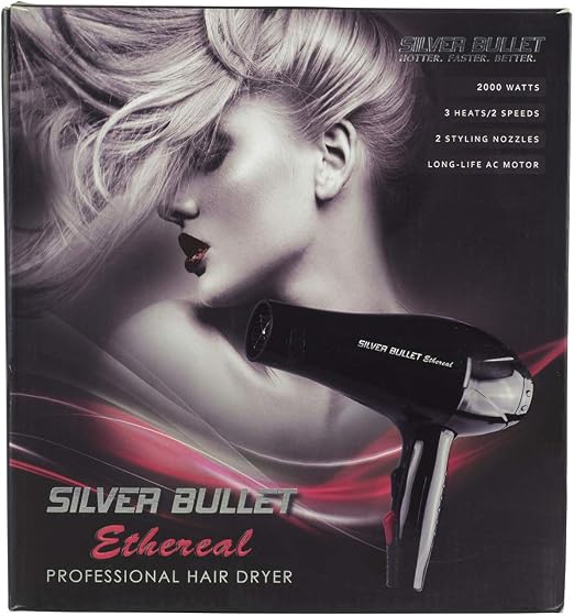 Silver Bullet Ethereal Black Hair Dryer 2000W - image 4
