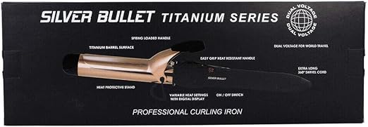 Silver Bullet Rose Gold Titanium Curl Iron 32mm - image 3