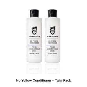 Slick Gorilla - No Yellow Conditioner – Twin Pack (2 x 200ml) – bundle contents: 2 x Slick Gorilla - No Yellow Conditioner 200ml