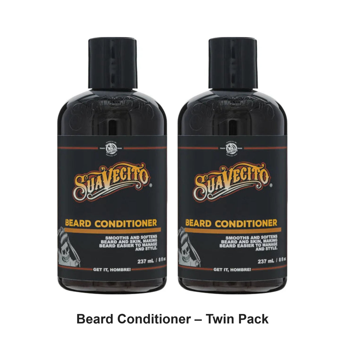 Suavecito - Beard Conditioner – Twin Pack (2 x 237ml) – bundle contents: 2 x Suavecito - Beard Conditioner 237ml