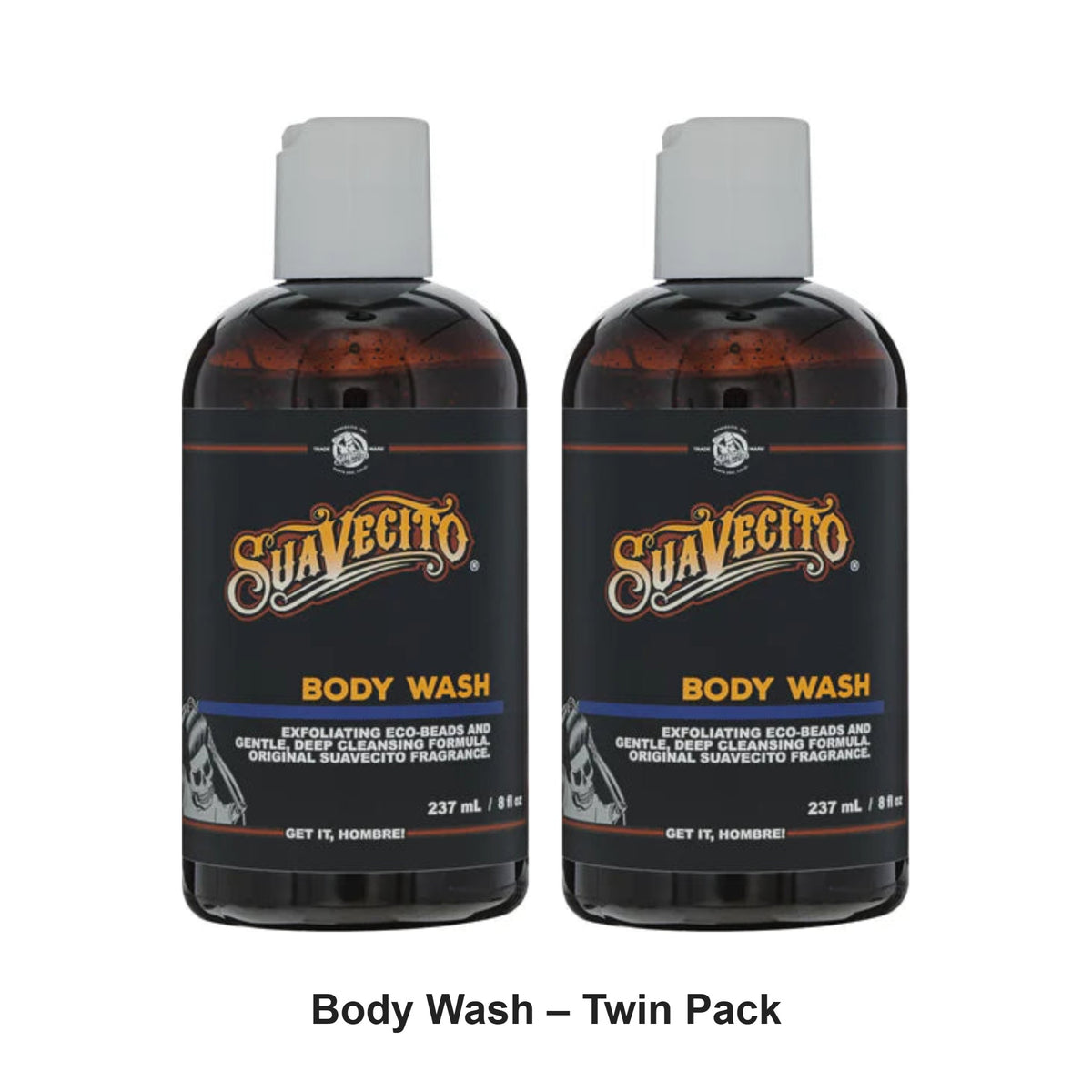 Suavecito - Body Wash – Twin Pack (2 x 237ml) – bundle contents: 2 x Suavecito - Body Wash 237ml
