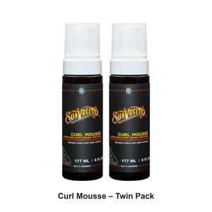 Suavecito - Curl Mousse – Twin Pack (2 x 177ml) – bundle contents: 2 x Suavecito - Curl Mousse 177ml