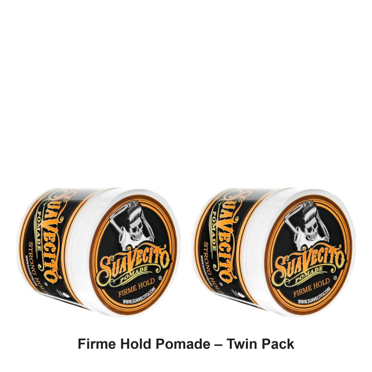 Suavecito - Firme Hold Pomade – Twin Pack (2 x 113g) – bundle contents: 2 x Suavecito - Firme Hold Pomade 113g