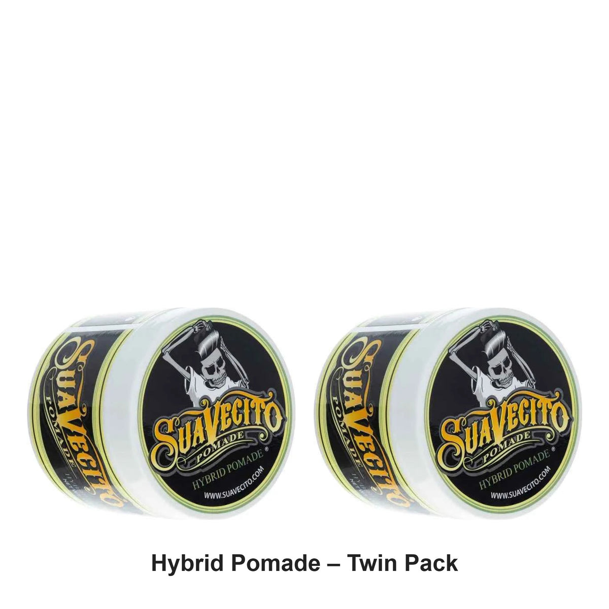 Suavecito - Hybrid Pomade – Twin Pack (2 x 113g) – bundle contents: 2 x Suavecito - Hybrid Pomade 113g