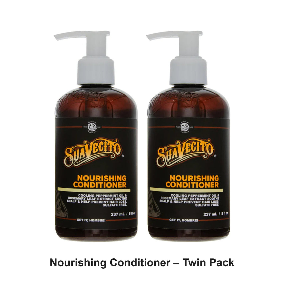 Suavecito - Nourishing Conditioner – Twin Pack (2 x 236ml) – bundle contents: 2 x Suavecito - Nourishing Conditioner 236ml