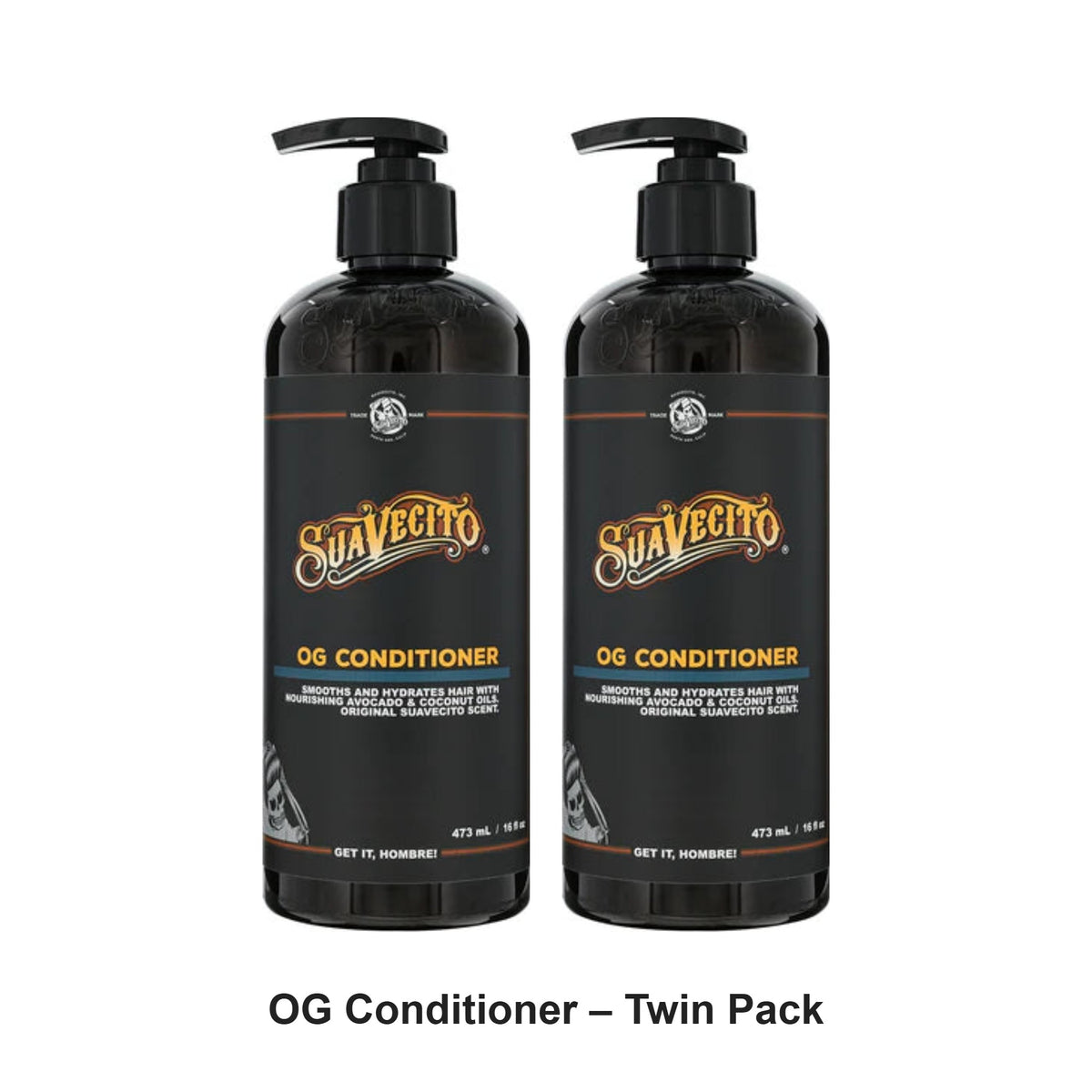 Suavecito - OG Conditioner – Twin Pack (2 x 473ml) – bundle contents: 2 x Suavecito - OG Conditioner 473ml