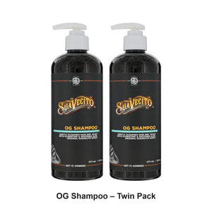 Suavecito - OG Shampoo – Twin Pack (2 x 473ml) – bundle contents: 2 x Suavecito - OG Shampoo 473ml