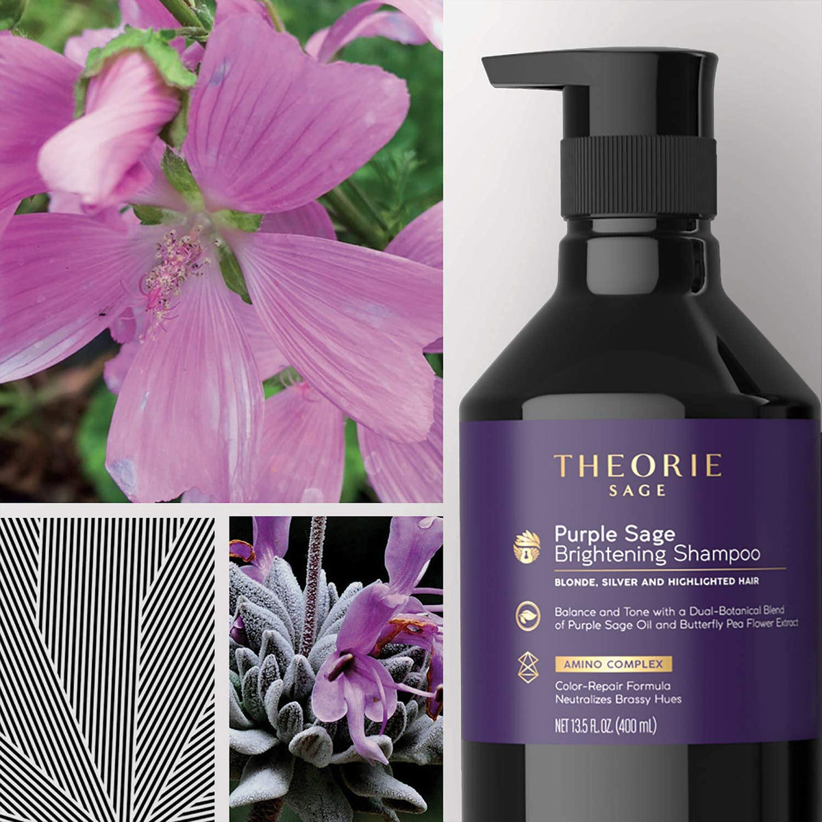 Theorie Purple Sage Blonde Shampoo 400ml - image 2