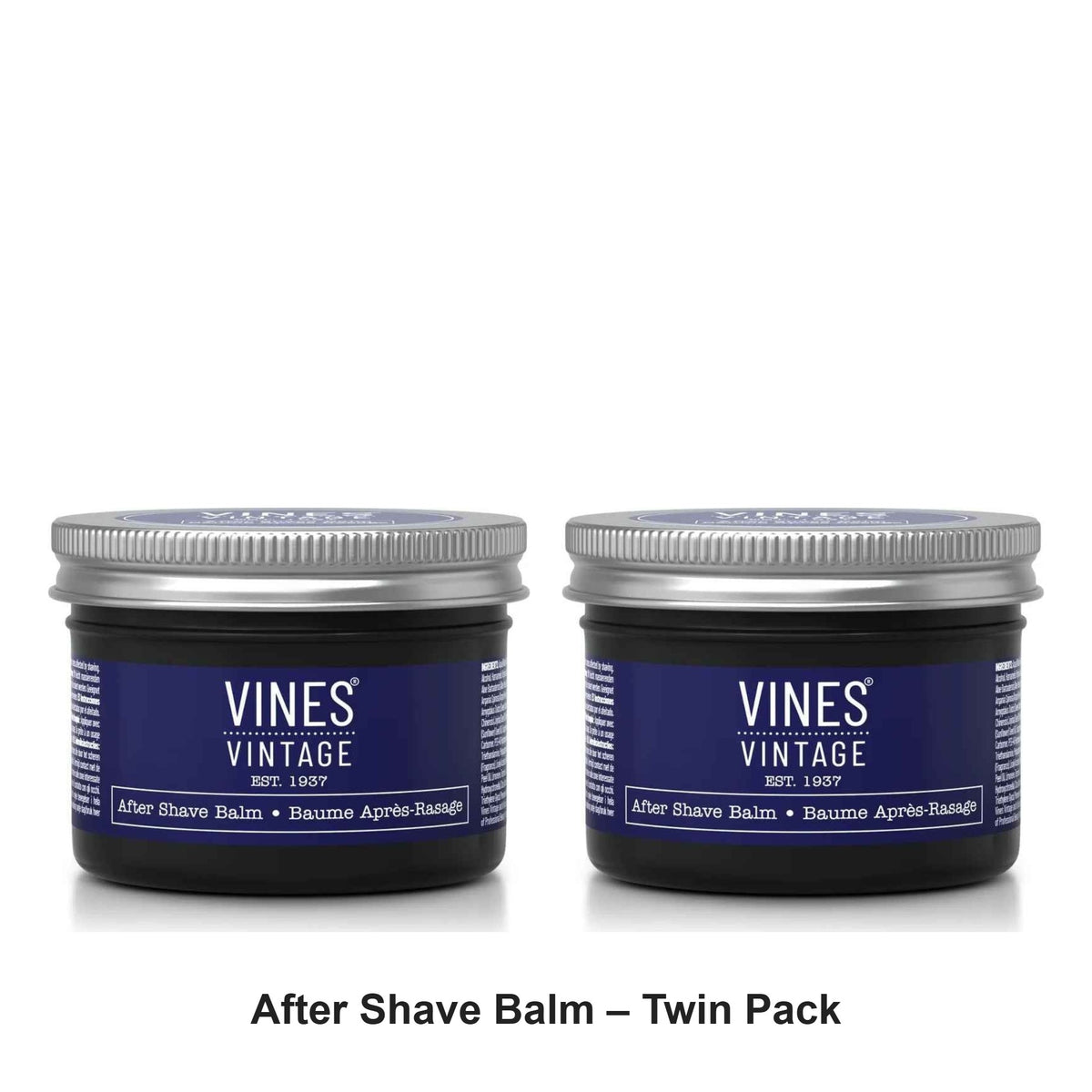 Vines Vintage - After Shave Balm – Twin Pack (2 x 125ml) – bundle contents: 2 x Vines Vintage - After Shave Balm 125ml