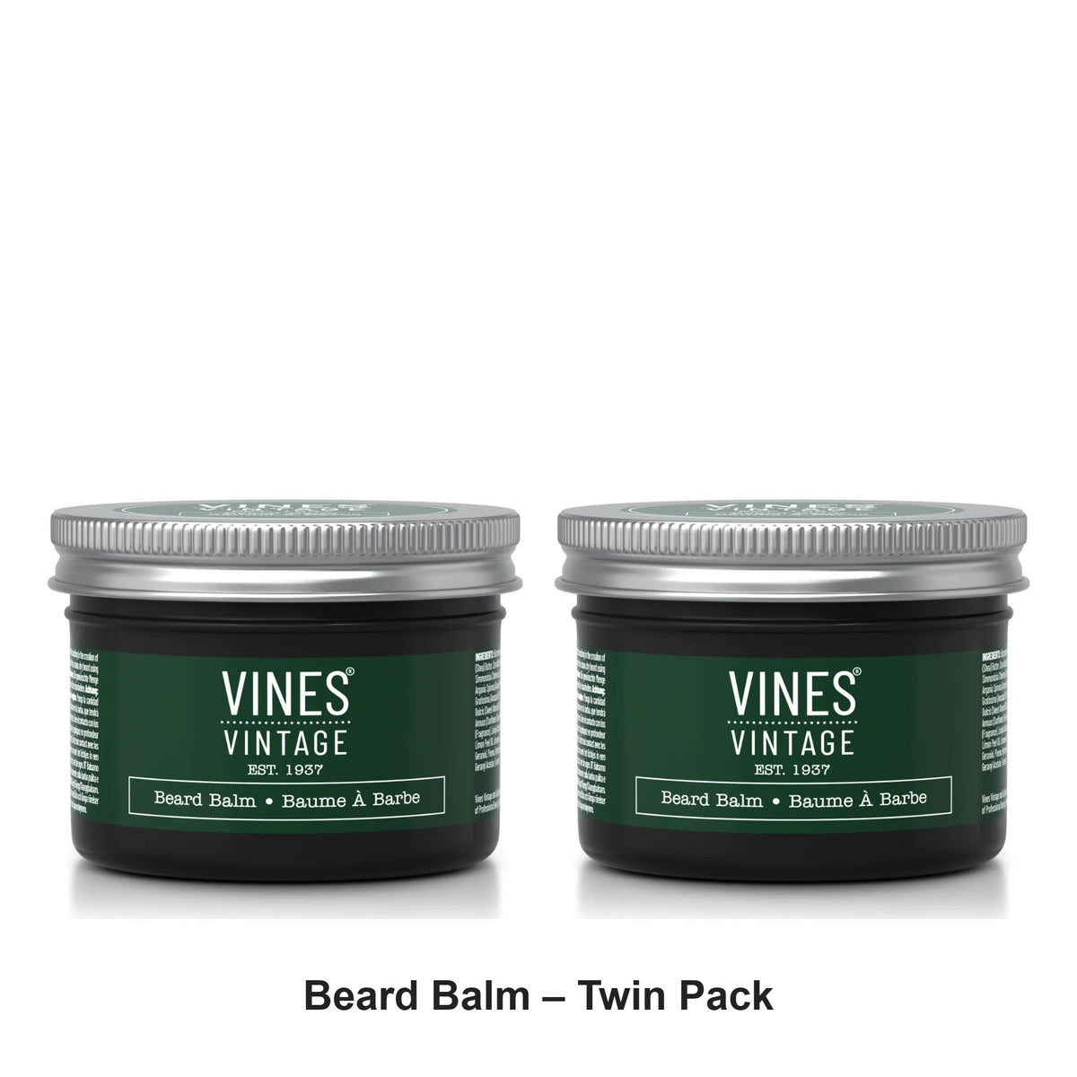 Vines Vintage - Beard Balm – Twin Pack (2 x 125ml) – bundle contents: 2 x Vines Vintage - Beard Balm 125ml