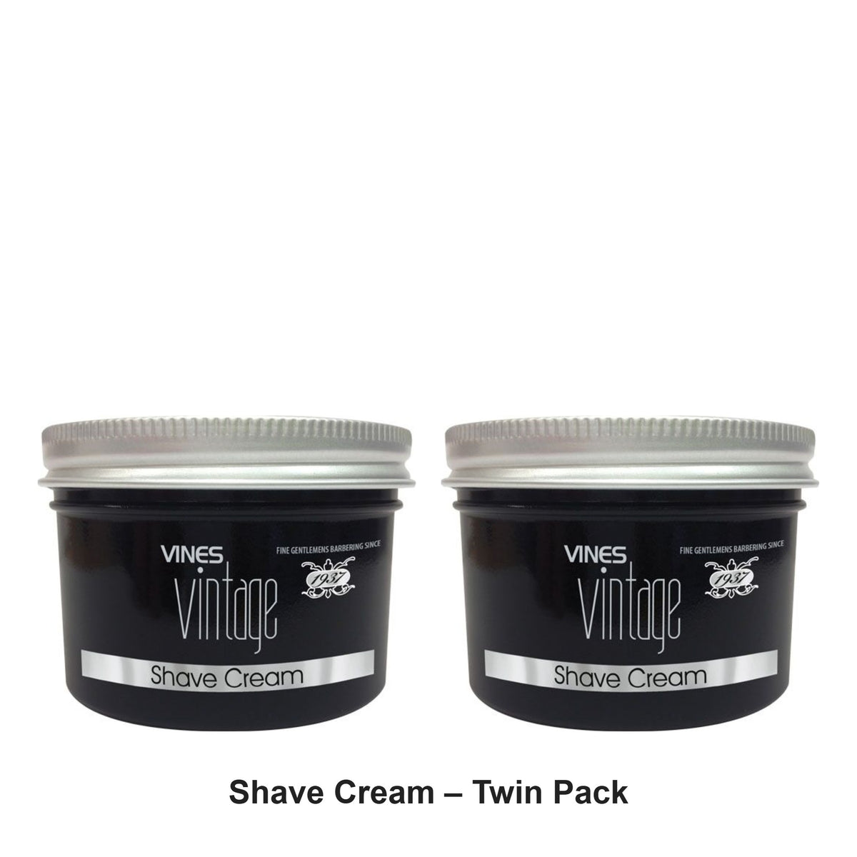 Vines Vintage - Shave Cream – Twin Pack (2 x 125ml) – bundle contents: 2 x Vines Vintage - Shave Cream 125ml