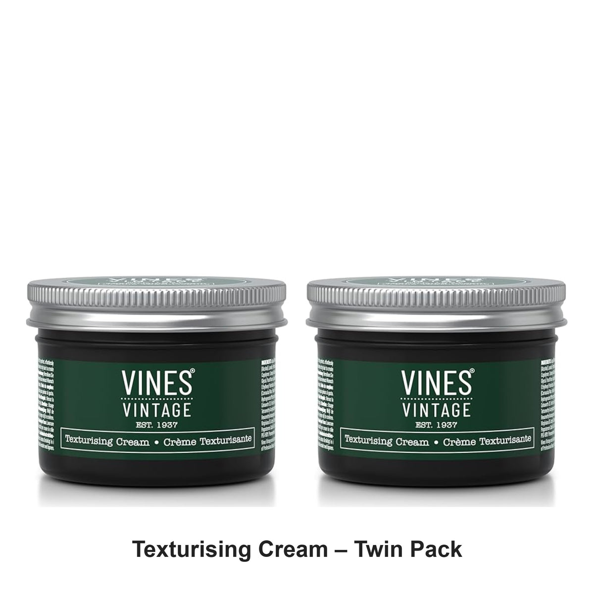 Vines Vintage - Texturising Cream – Twin Pack (2 x 125ml) – bundle contents: 2 x Vines Vintage - Texturising Cream 125ml