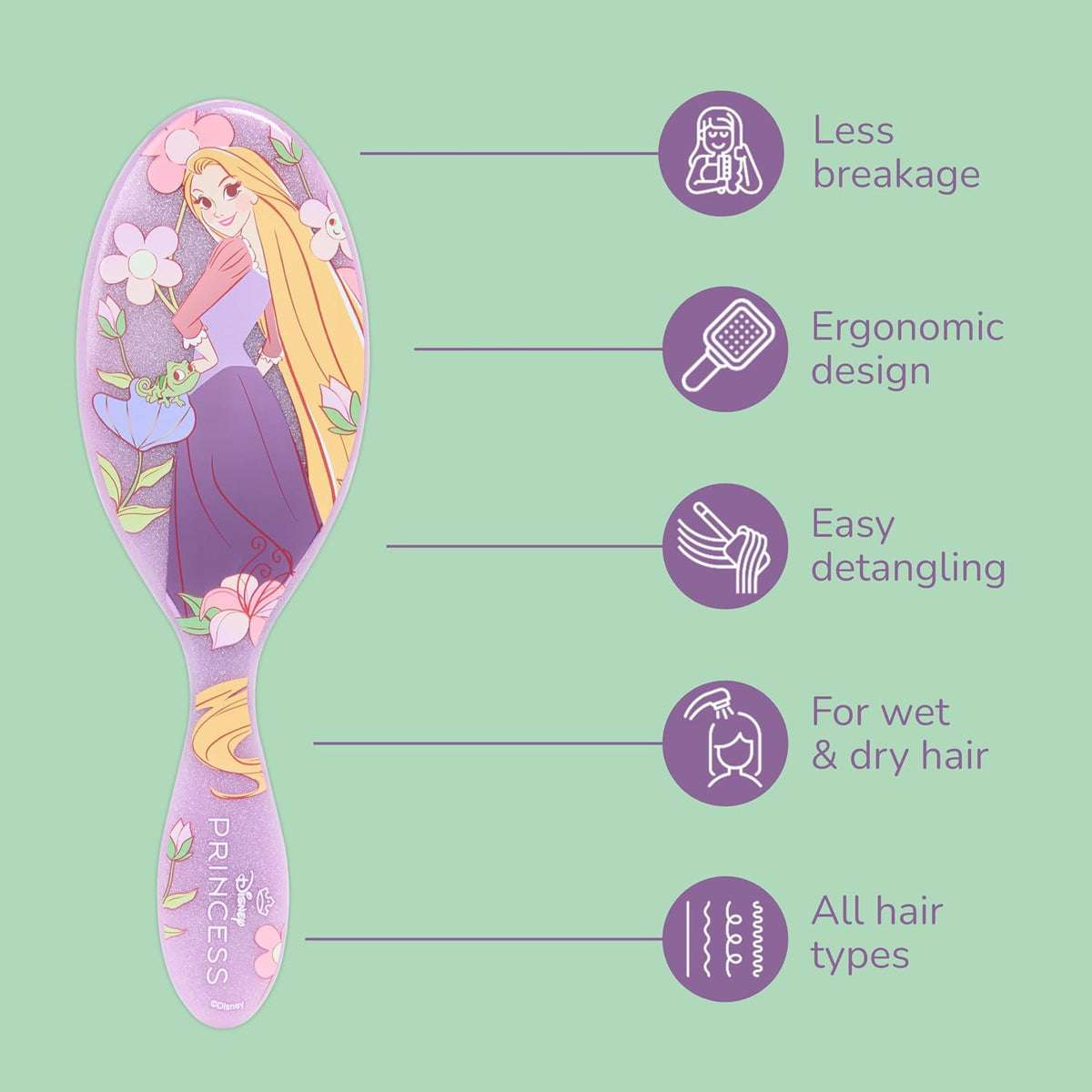 Wet Brush Dreamy Princess Detangler Rapunzel - image 2