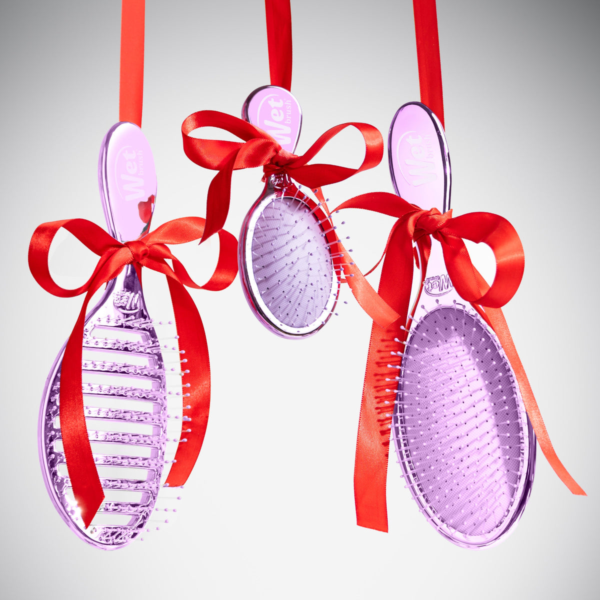 Wet Brush - Festive Finish Detangler & Speed Dry Duo Purple – full-size detangler
