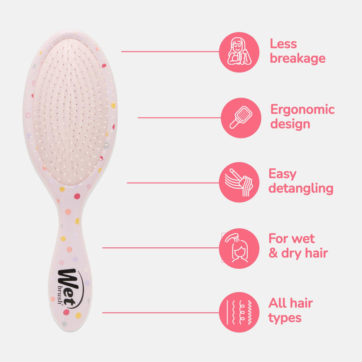 Wet Brush - Hello Disney Detangler & Mini Detangler Duo Minnie – full-size detangler, second view