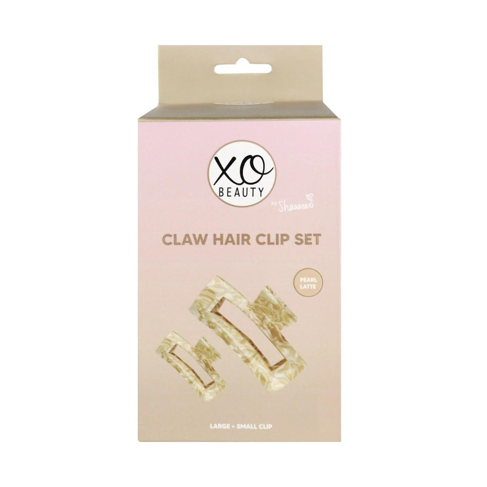 xoBeauty - Claw Hair Clip Set Pearl Latte – product image 2