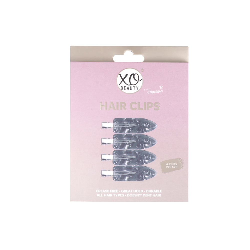 xoBeauty - Crease Free Hair Clips Smoke Out 4 Pack – product image 2