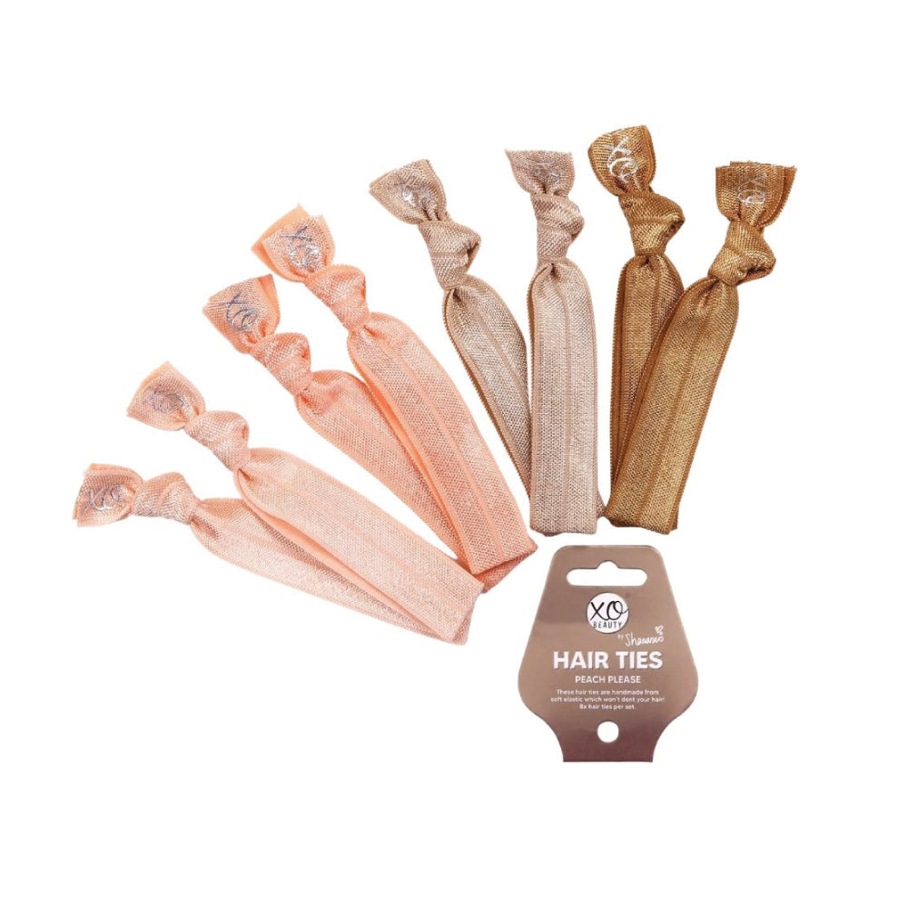 xoBeauty - Hair Ties Peach Please 8pc – product image 2